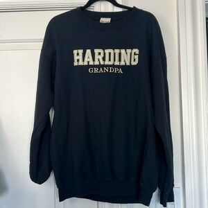 Black 'Harding Grandpa' Crewneck Sweatshirt